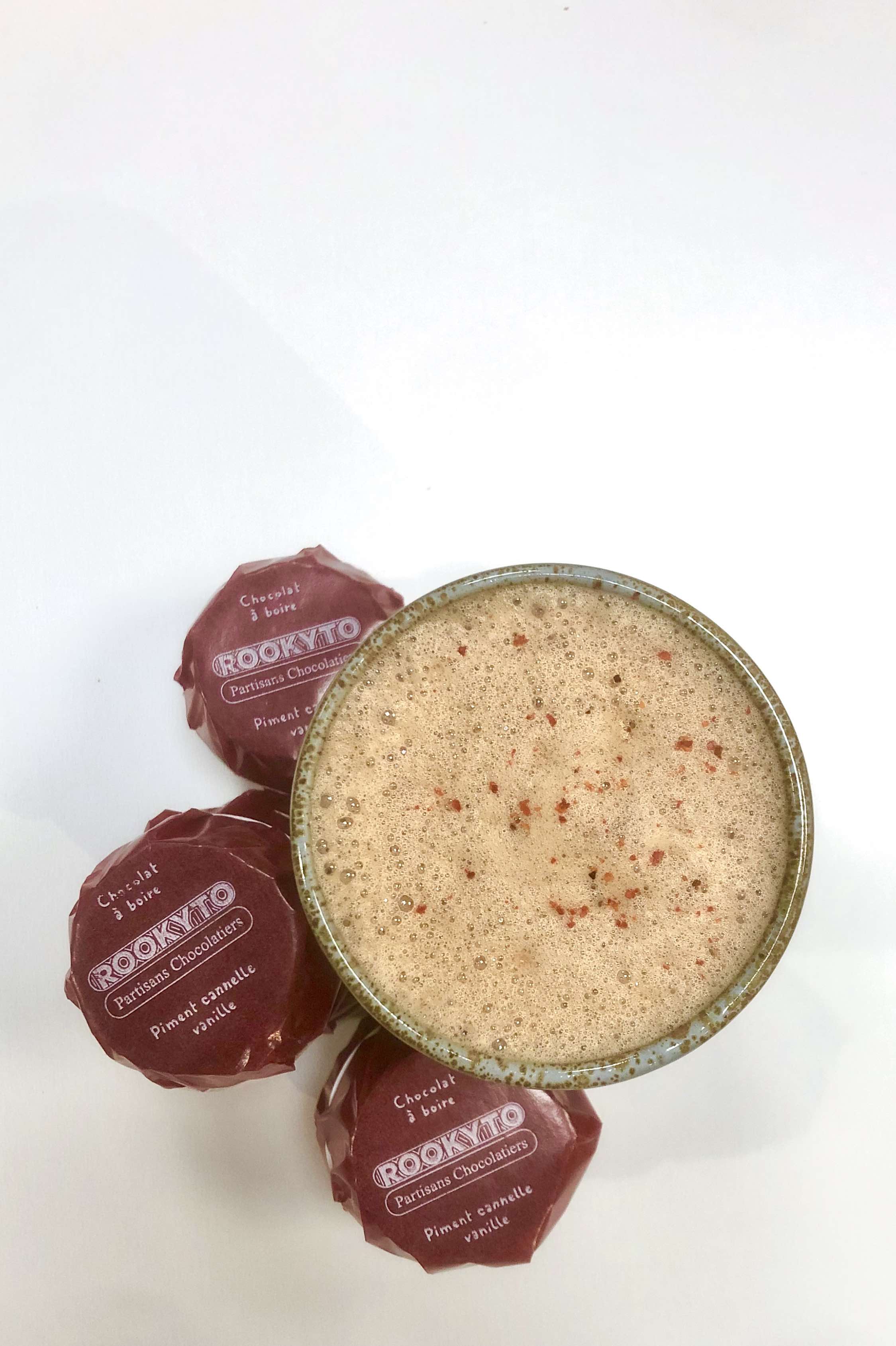 Chocolat à boire Piment Cannelle Vanille